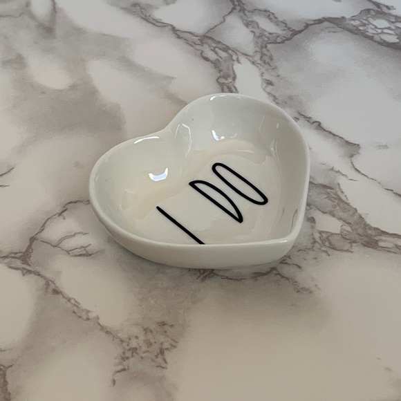 Heart “I Do” Wedding Engagement Ring Dish - Picture 3 of 4